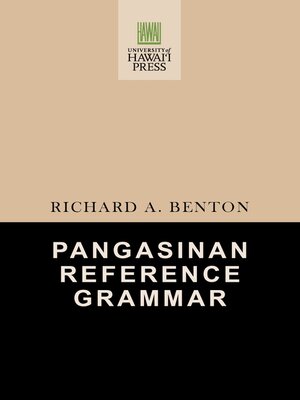 Pangasinan Reference Grammar - ebook